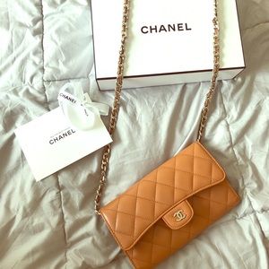 Chanel Classic Flap Wallet with chain